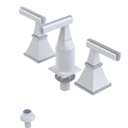 Rubinet Bidet Fitting with Spray, Diverter, and Vacum Breaker (Less Drain) White