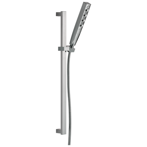 Delta Universal Showering - H2Okinetic® Hand Shower 1.75 GPM W/Slide Bar 4S In Lumicoat® Chrome
