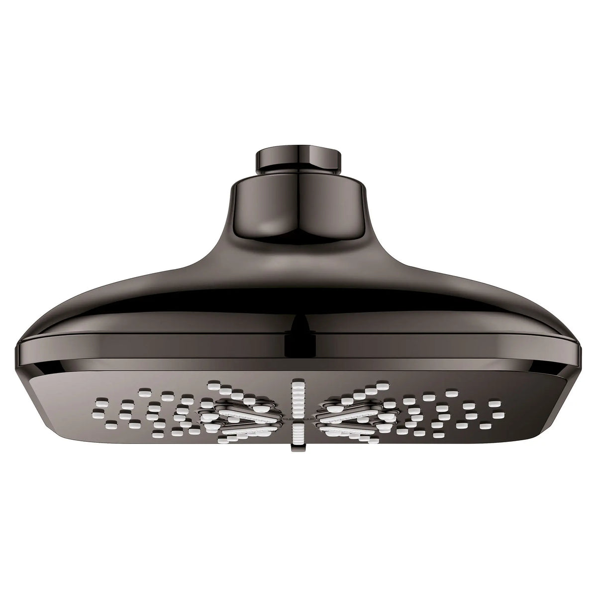 GROHE Rainshower SmartActive Shower Head, 6-1/2" - 3 Sprays, 1.75 GPM (6.6 L/min) – 26797 Hard Graphite