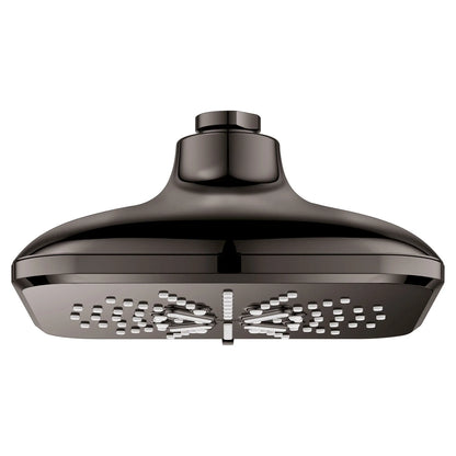 GROHE Rainshower SmartActive Shower Head, 6-1/2" - 3 Sprays, 1.75 GPM (6.6 L/min) – 26797 Hard Graphite