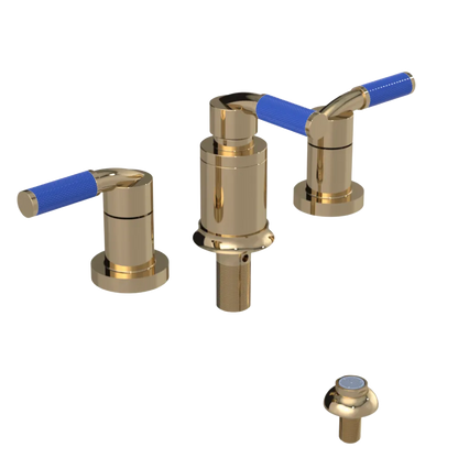 Rubinet Bidet Fitting with Spray, Diverter, and Vacum Breaker (Less Drain) Gold