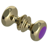 Rubinet Shower Door Knob (set) Natural Brass