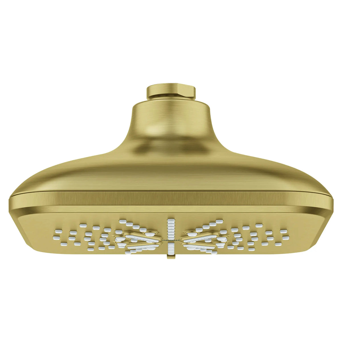 GROHE Rainshower SmartActive Shower Head, 6-1/2" - 3 Sprays, 1.75 GPM (6.6 L/min) – 26797 Brushed Cool Sunrise