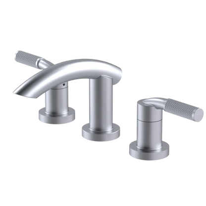 Rubinet Widespread Lav. Set. (less drain) Satin Chrome