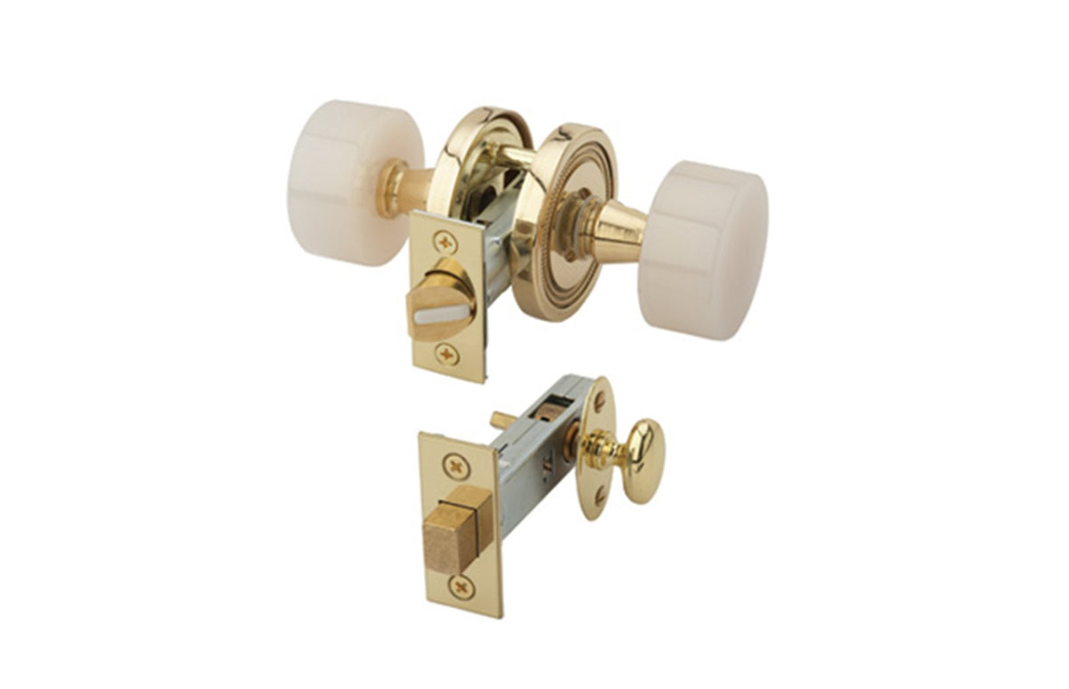 PERSIAN PINK ONYX Door Knob w/ Privacy Bolt 5133