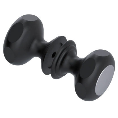 Rubinet Shower Door Knob (set) Matt Black