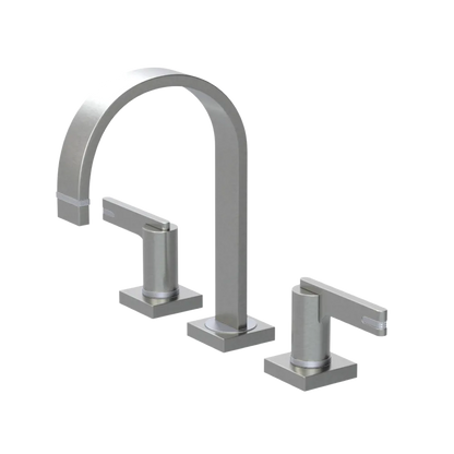 Rubinet Widespread Lav. Set. (less drain) Satin Nickel