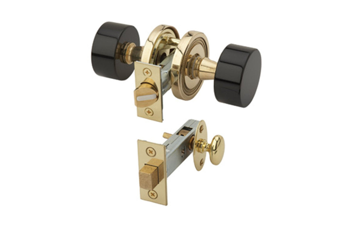 FRIENZE BLACK ONYX Door Knob w/ Privacy Bolt 5143