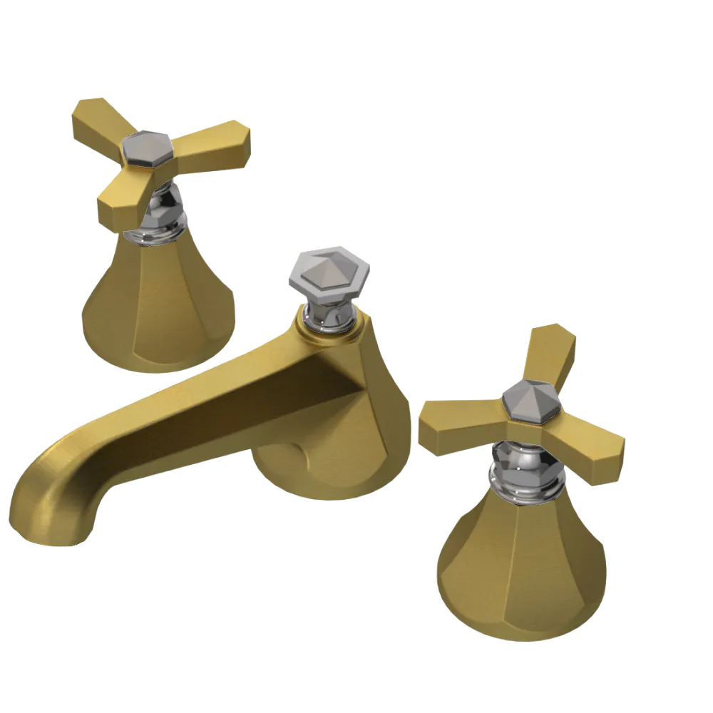 Rubinet Widespread Lav. Set. (less drain) Antique Brass Matt