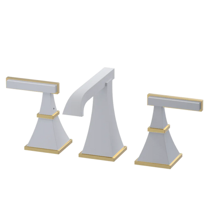 Rubinet Widespread Lav. Set. (less drain) Matt White