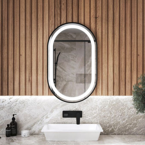 Kalia Effectled-illuminated - 20 x 32-Inch Framed LED Bathroom Mirror – 001