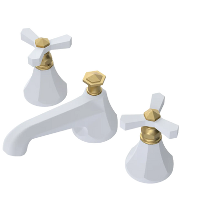Rubinet Widespread Lav. Set. (less drain) Matt White