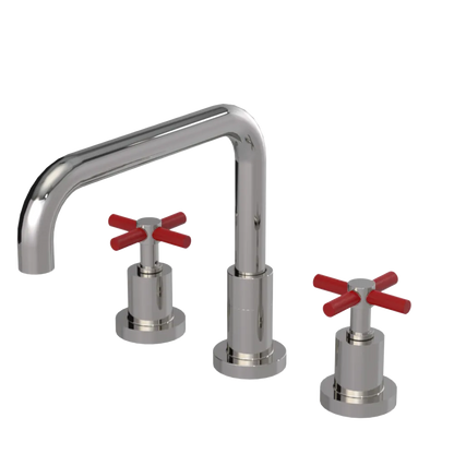 Rubinet Widespread Kitchen Set Polished Nickel