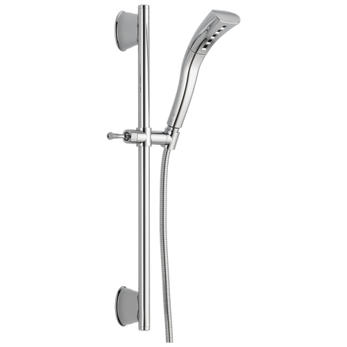 Delta Universal Showering - H2Okinetic® Single-Setting Slide Bar Hand Shower In Chrome
