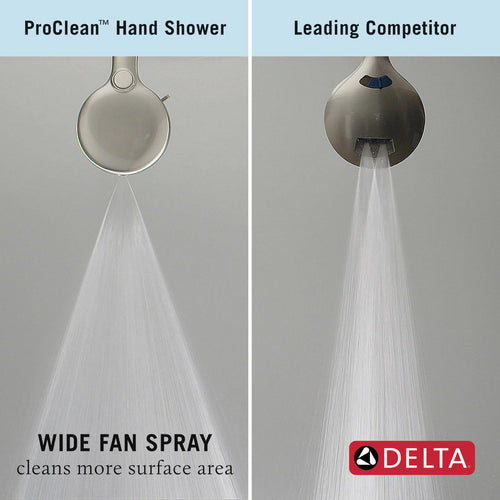 Delta 7-Setting Slide Bar Hand Shower with Cleaning