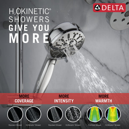 Delta 7-Setting Slide Bar Hand Shower with Cleaning