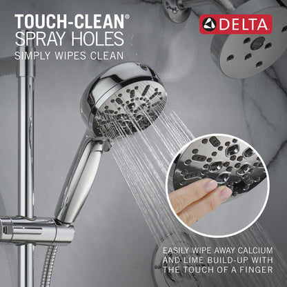 Delta 7-Setting Slide Bar Hand Shower with Cleaning