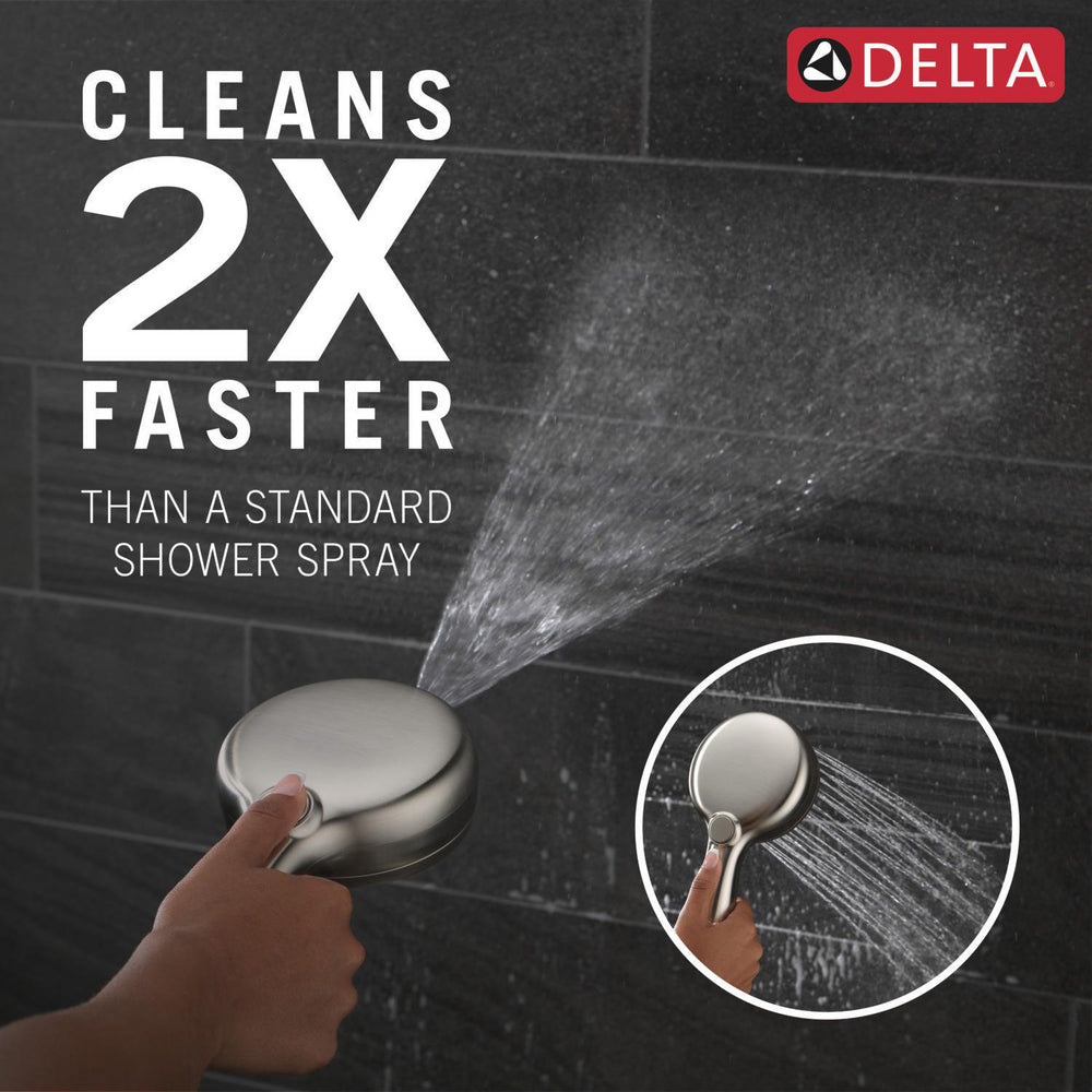 Delta 7-Setting Slide Bar Hand Shower with Cleaning