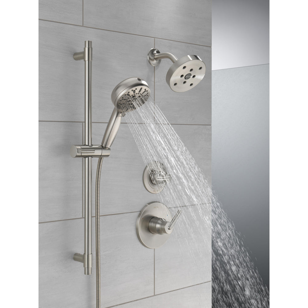 Delta 7-Setting Slide Bar Hand Shower with Cleaning