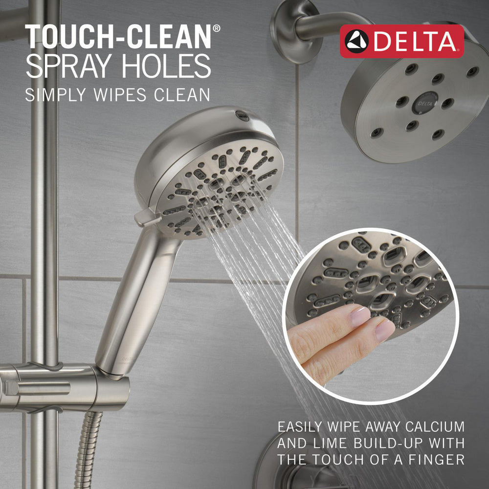 Delta 7-Setting Slide Bar Hand Shower with Cleaning