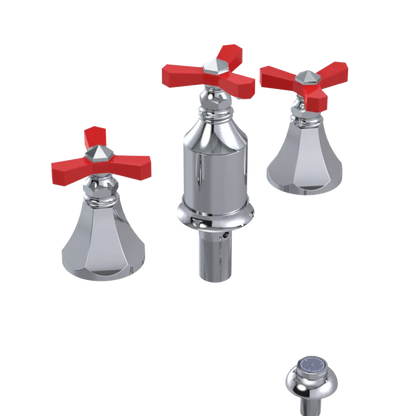 Rubinet Bidet Fitting with Spray, Diverter, and Vacum Breaker (Less Drain) Chrome