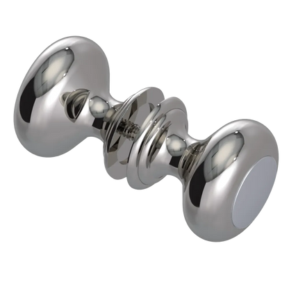 Rubinet Shower Door Knob (set) Polished Nickel