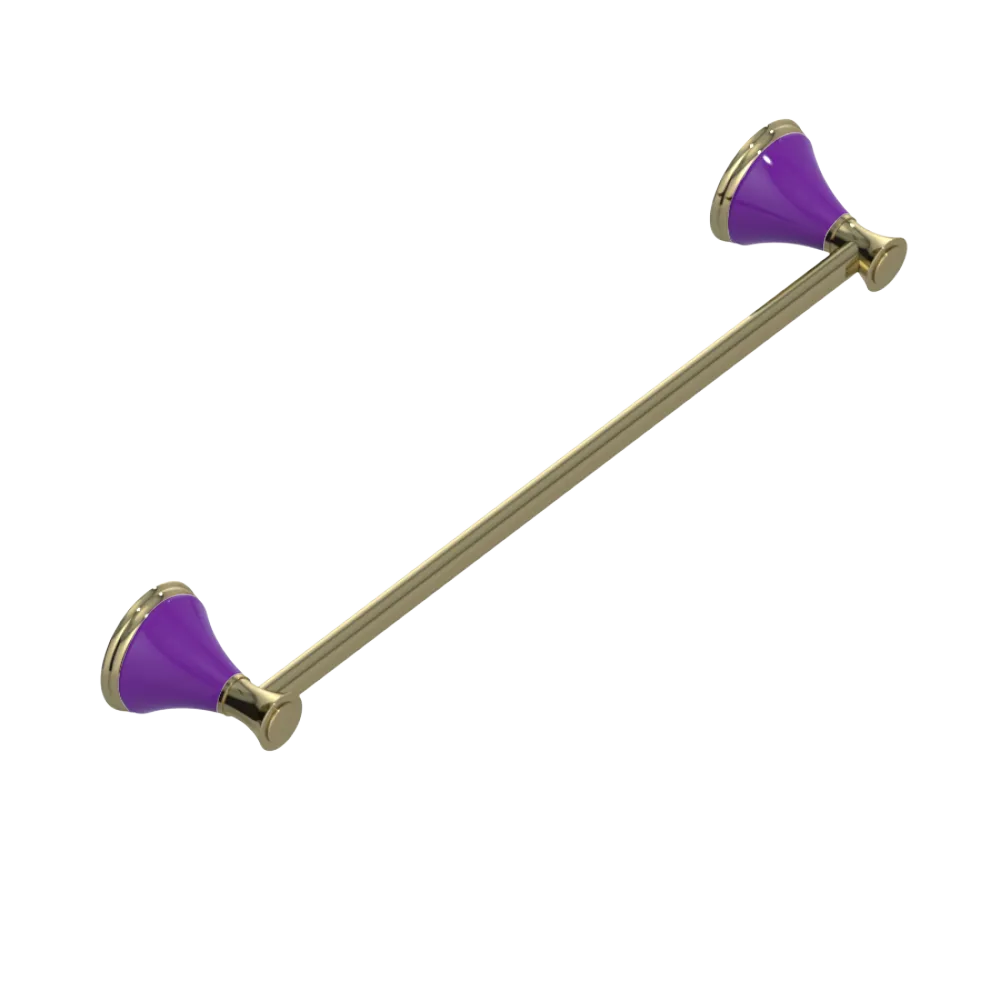 Rubinet Towel Bar 18" Natural Brass