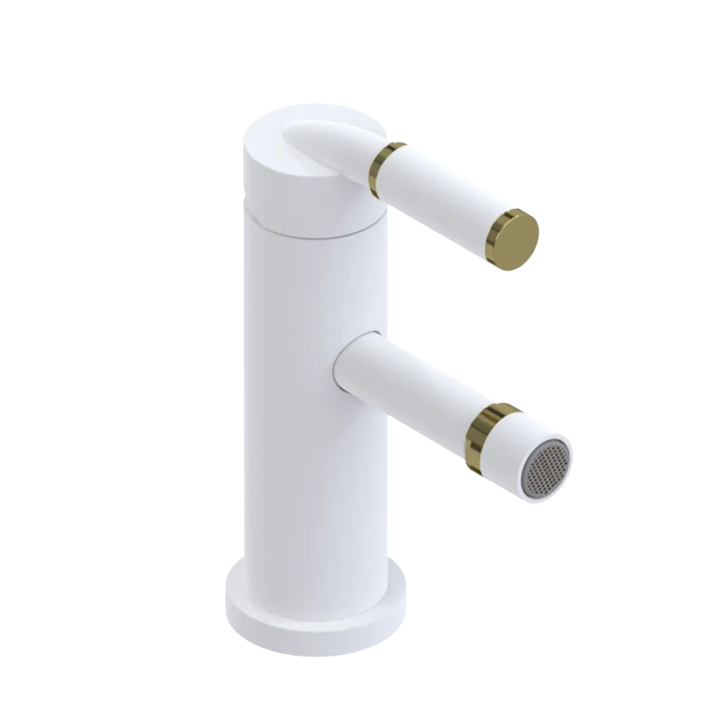 Rubinet Single Control Bidet Fitting (less drain) Matt White