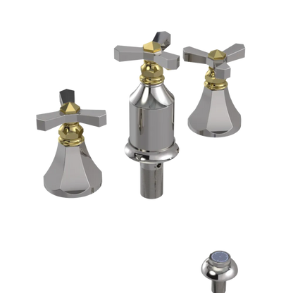 Rubinet Bidet Fitting with Spray, Diverter, and Vacum Breaker (Less Drain) Polished Nickel