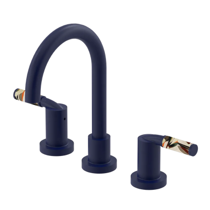 Rubinet Widespread Lav set (less drain) Midnight Blue