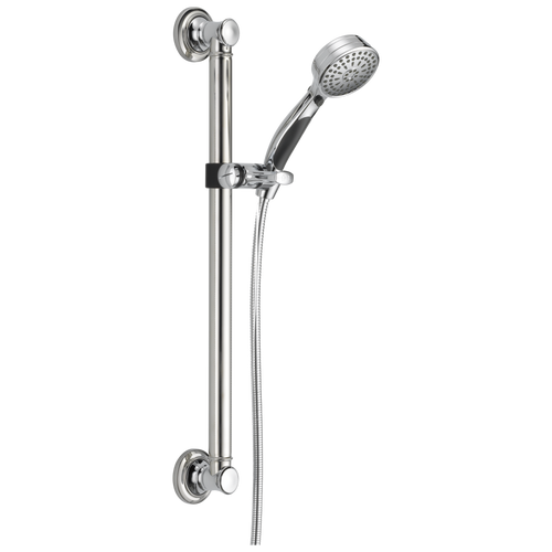Delta Universal Showering - ActivTouch® 9-Setting Hand Shower With Traditional Slide Bar / Grab Bar In Chrome