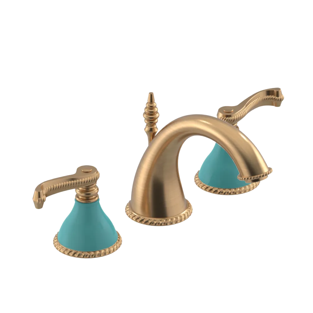 Rubinet Widespread Lav. Set. (less drain) Satin Gold