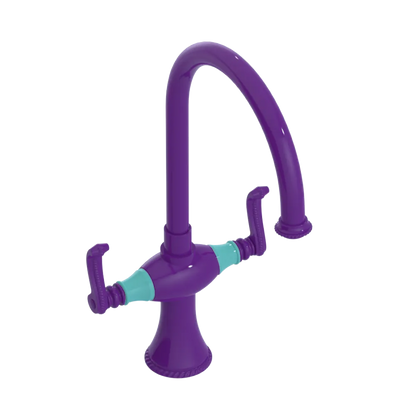 Rubinet Two Handle Single Hole Kitchen Set Purple Haze