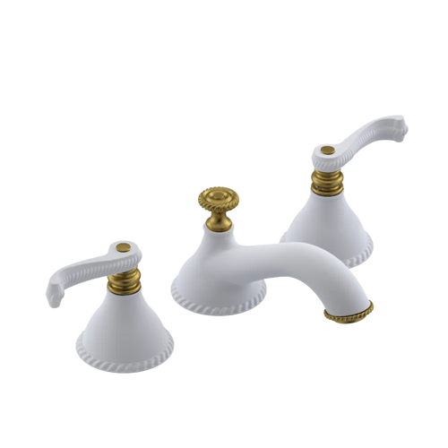 Rubinet Widespread Lav. Set. (less drain) Matt White