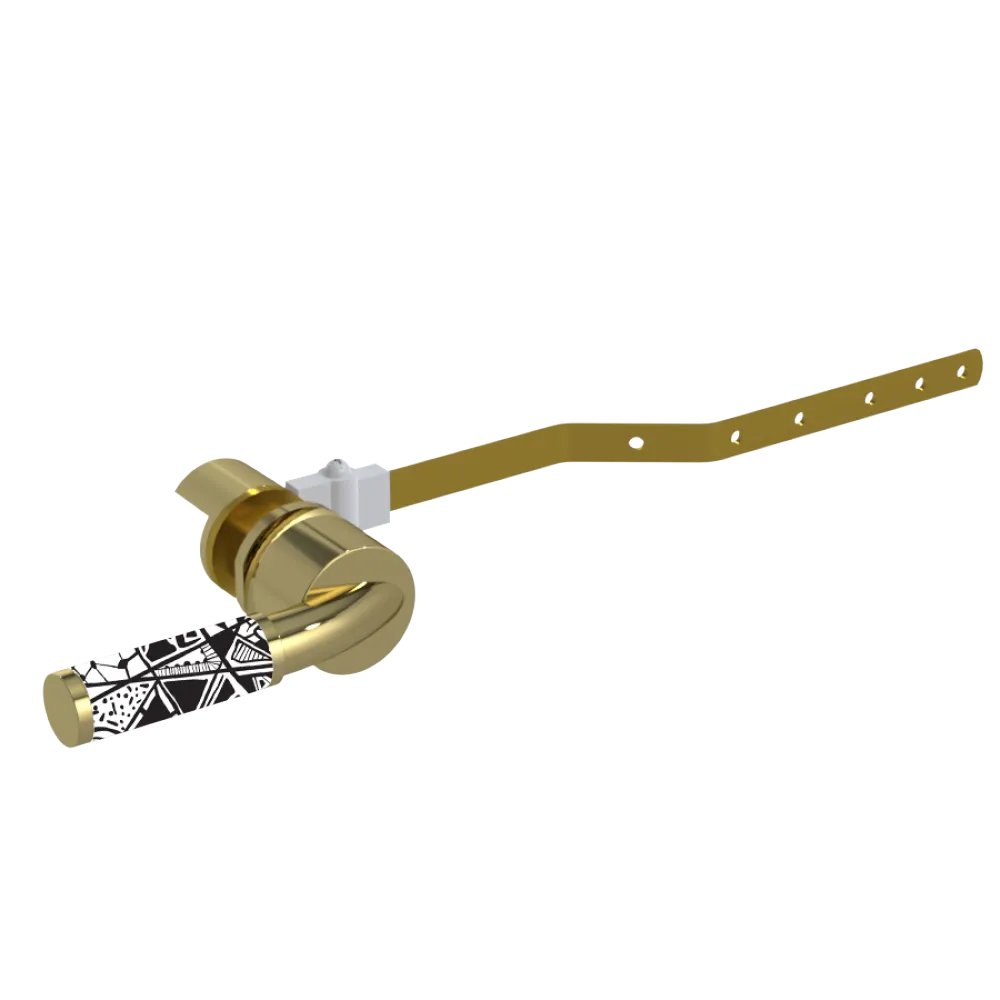 Rubinet Trip Levers Natural Brass