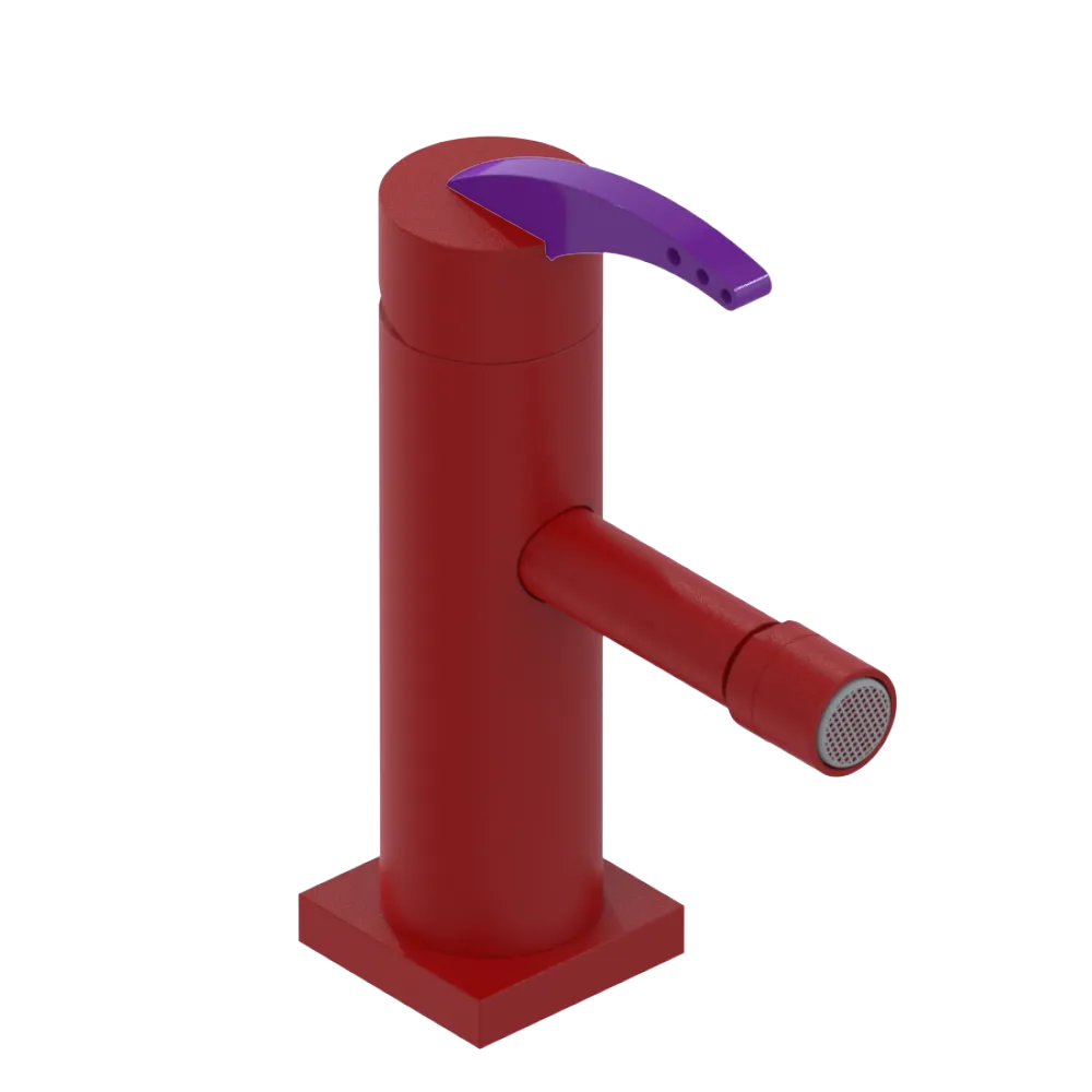Rubinet Single Control Bidet Fitting (less drain) Maroon