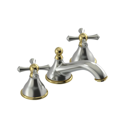 Rubinet Widespread Lav. Set. (less drain) Satin Nickel