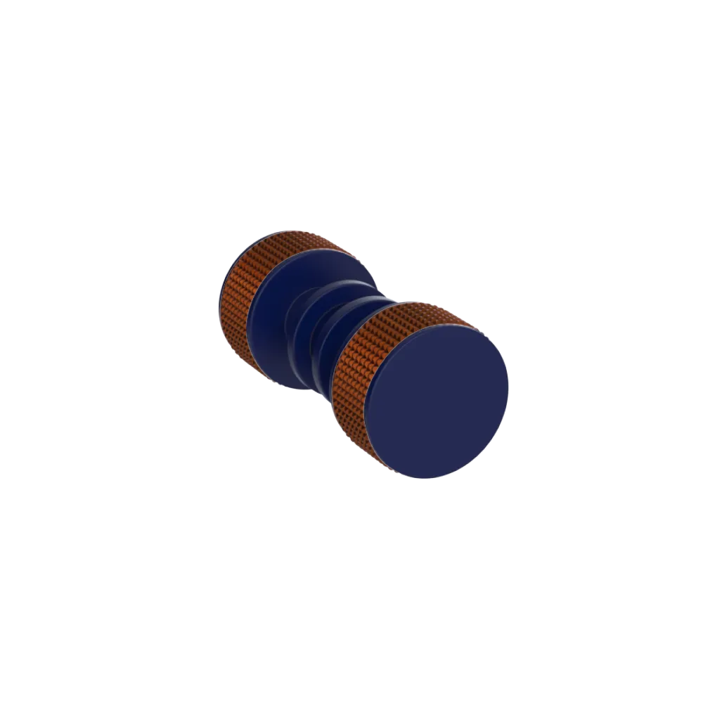 Rubinet Shower Door Knob (set) Midnight Blue