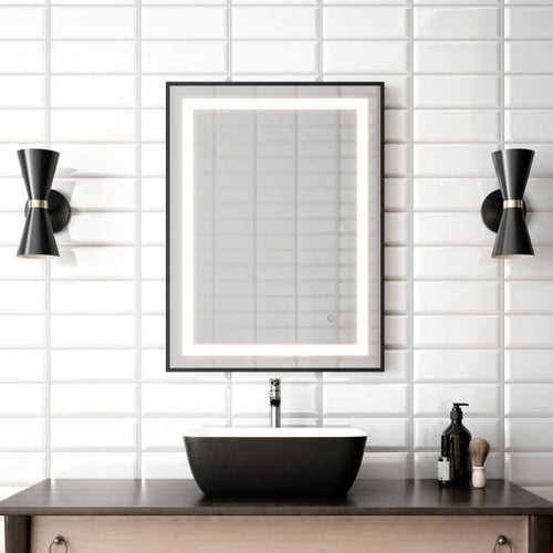 Kalia Effectled-illuminated - 24 x 32-Inch Framed LED Bathroom Mirror – 001