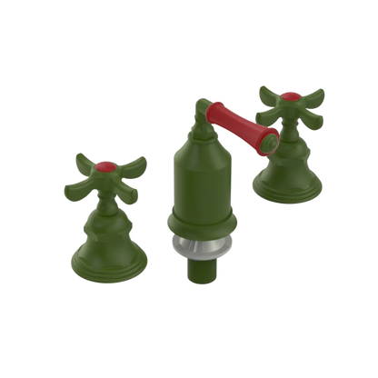 Rubinet Bidet Fitting with Spray, Diverter, and Vacum Breaker (Less Drain) Green Envy