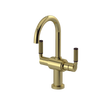 Rubinet Single Hole Dual Handle Lav. Set. (less drain) Natural Brass