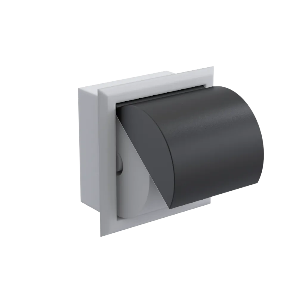 Rubinet RECESSED TOILET PAPER HOLDER Matt White