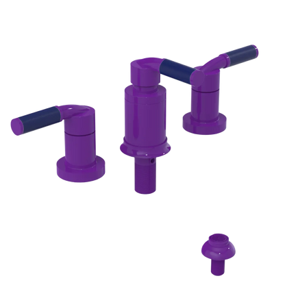 Rubinet Bidet Fitting with Spray, Diverter, and Vacuum Breaker (less drain) Purple Haze