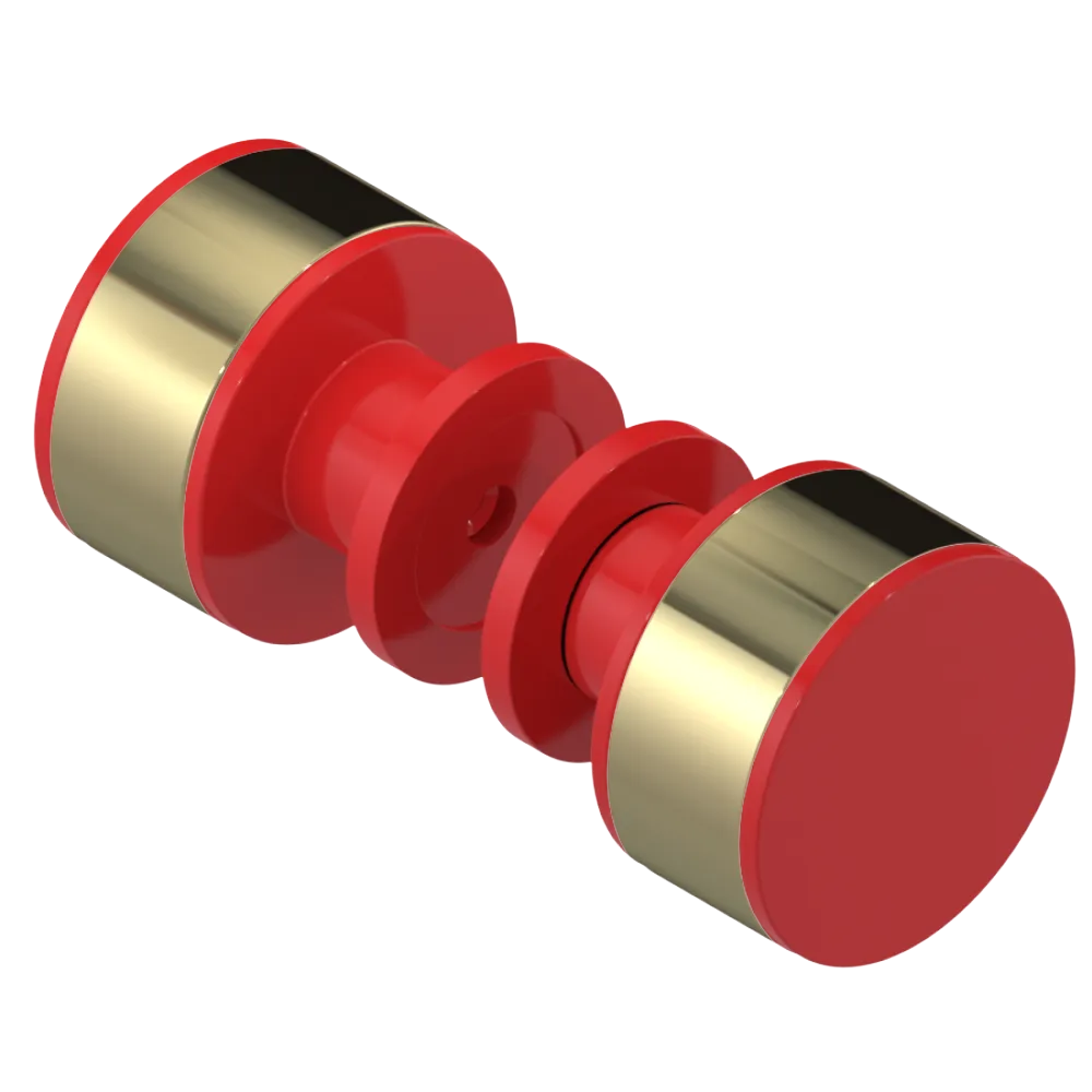 Rubinet Shower Door Knob (set) Red