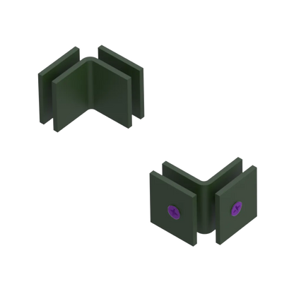 Rubinet 90 Glass to Glass Open Face Green Envy