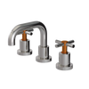 Rubinet Widespread Lav. Set. (less drain) Polished Nickel