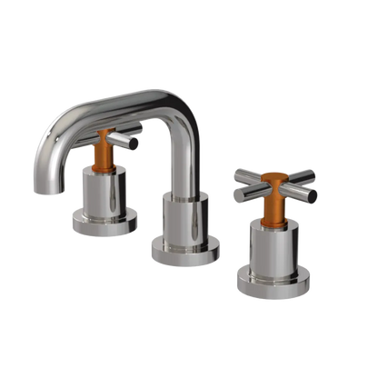Rubinet Widespread Lav. Set. (less drain) Polished Nickel