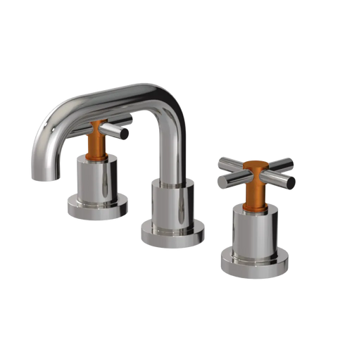 Rubinet Widespread Lav. Set. (less drain) Polished Nickel