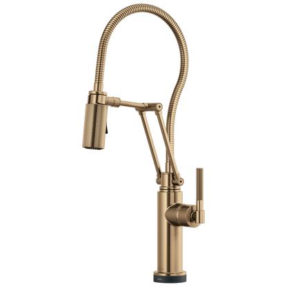 Brizo Smarttouch Articulating Kitchen Faucet With Finished Hose
