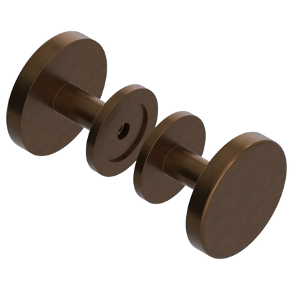 Rubinet Shower Door Knob (set) Tuscan Brass